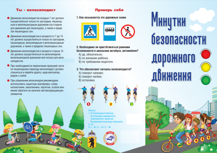 Минутка безопасности дорожного движения